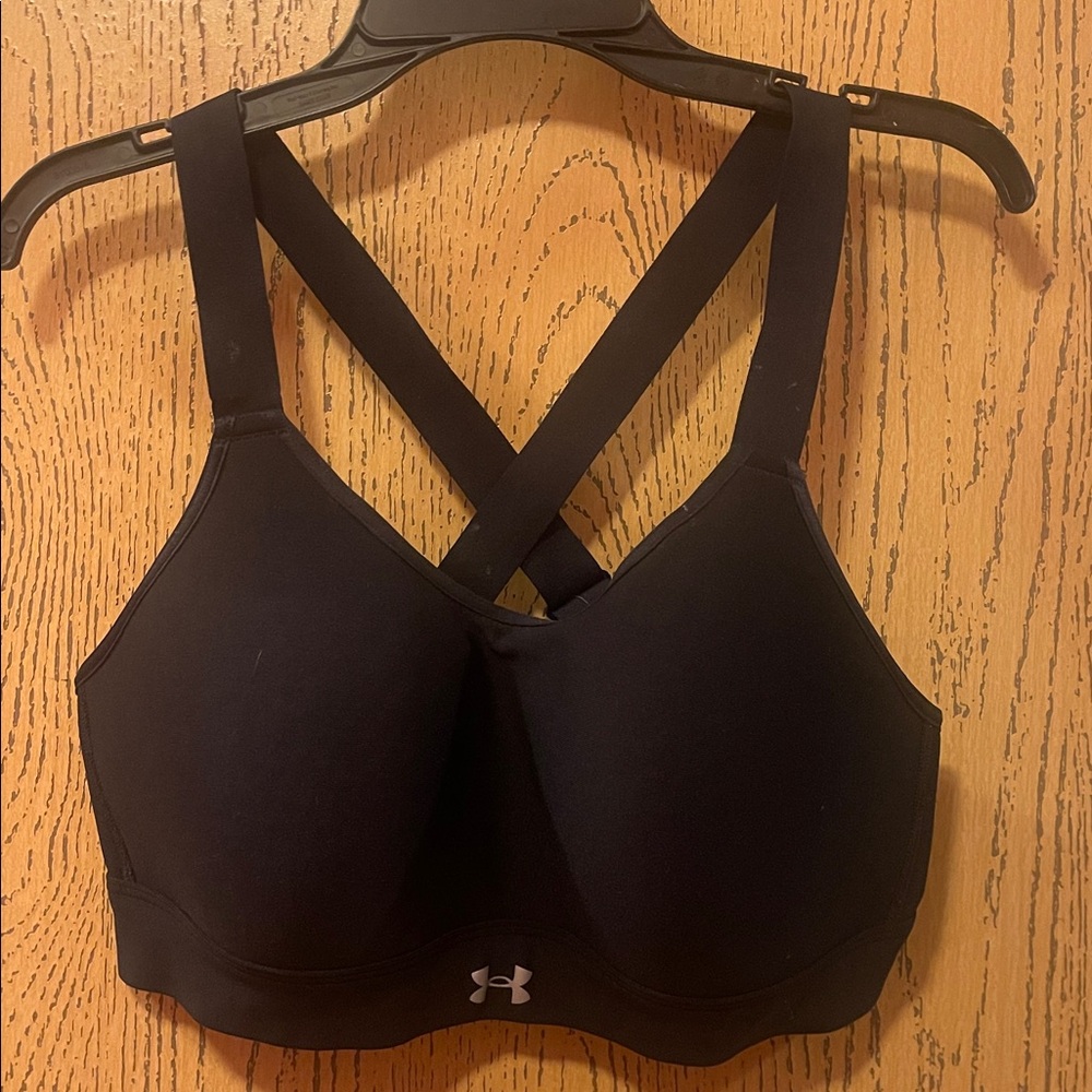 Under Armour Black Cross-Back Bra